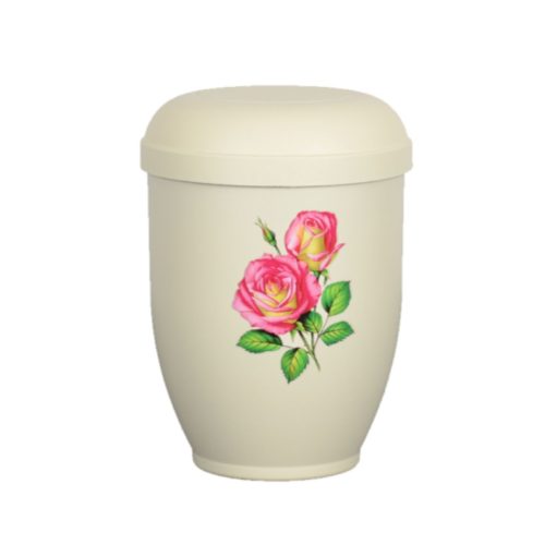 Urne funéraire biodégradable rose