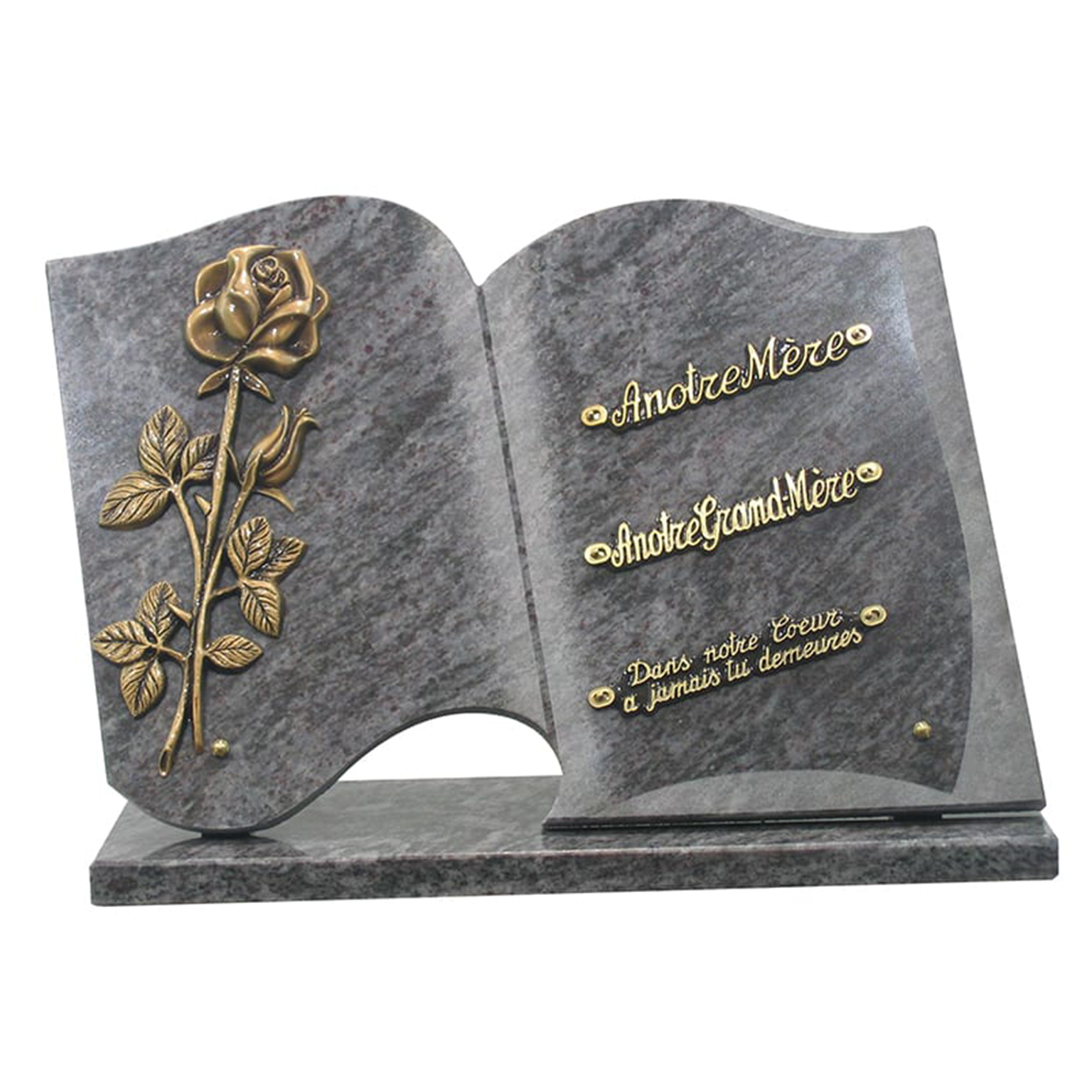 Pierre commémorative en granit naturel, marqueur de pierre gravée  personnalisé, peut graver des photos, cadeau pour qui a perdu un être cher,  30x15cm