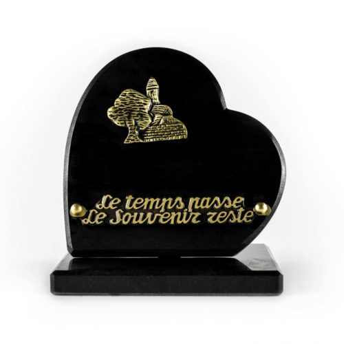 Plaque funéraire granit