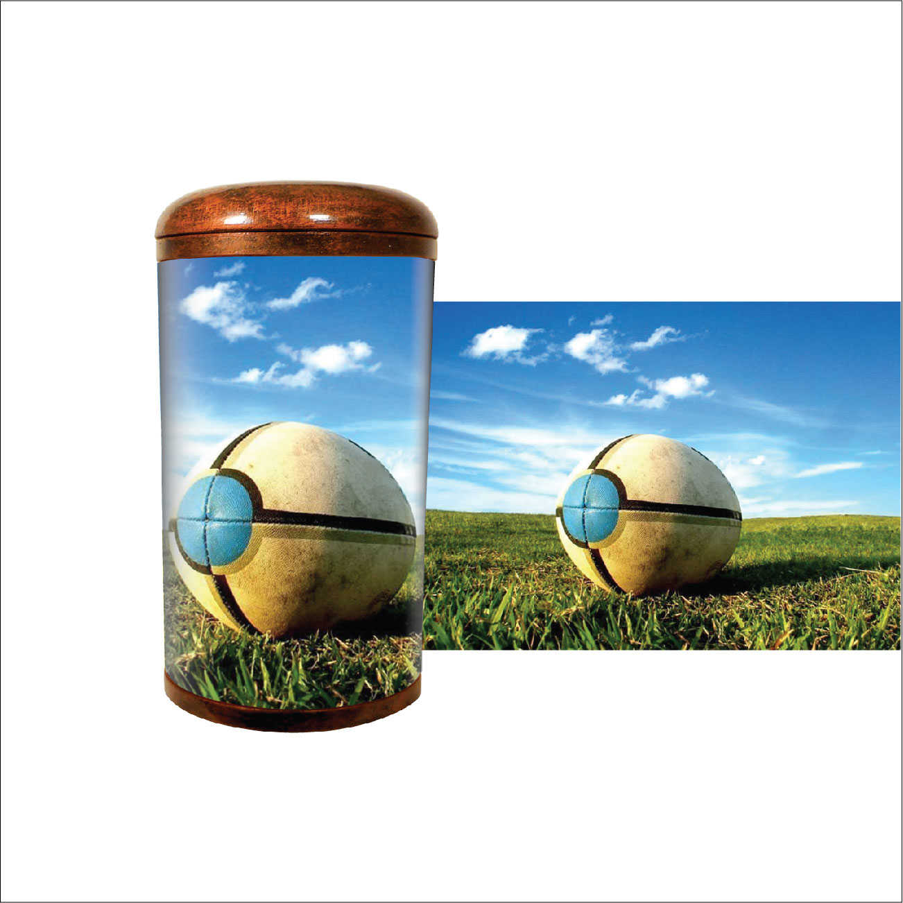 Boutique en ligne: Urne Funéraire en Céramique 'Ballon de Foot