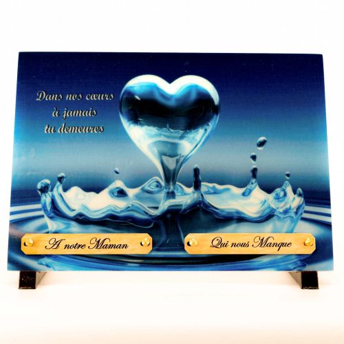 Plaque funéraire personnalisée