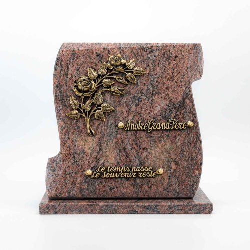 Plaque funéraire granit
