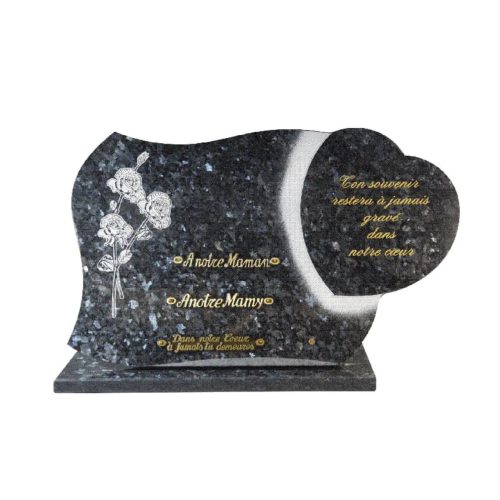 Plaque funéraire granit