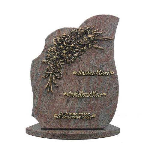 Plaque funéraire granit