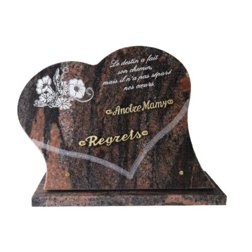 Plaque funéraire granit
