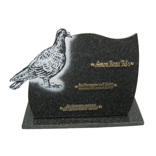 Plaque funéraire granit