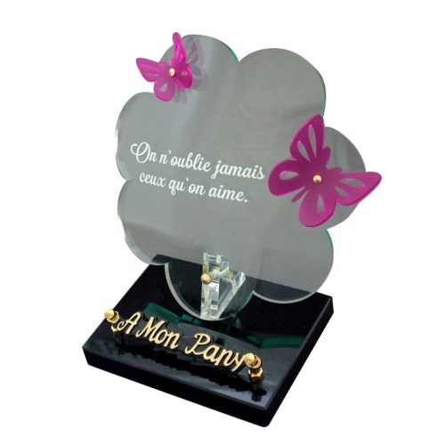 Plaque funéraire galbée