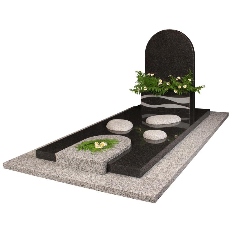 Tombe • Monument funéraire • Pierre tombale avec galets- Funelior