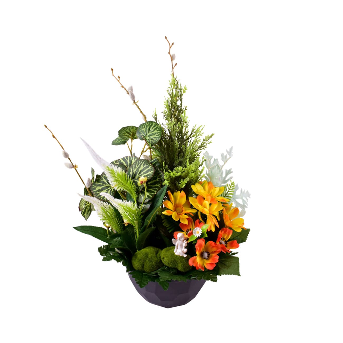 bouquet fleurs artificielles pour cimetiere