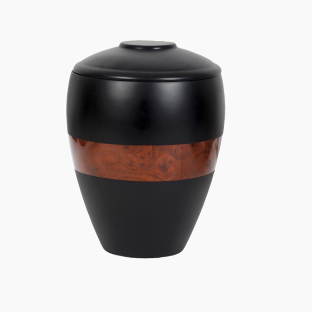 urne funéraire lily noir mat