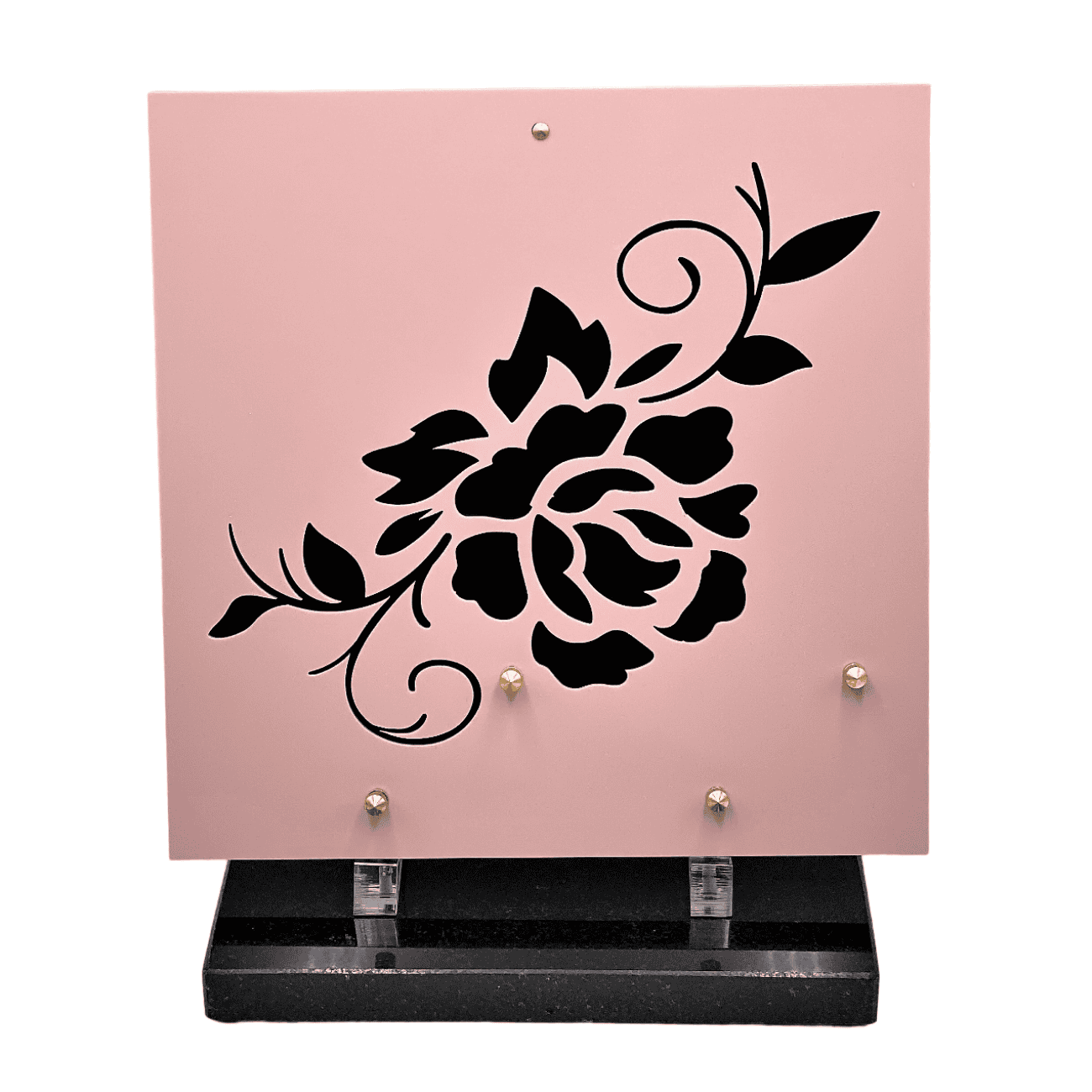Plaque-funéraire-rose-rose