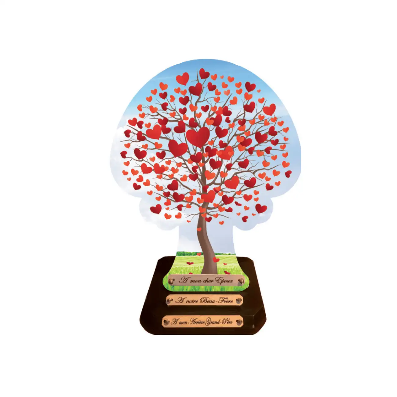 Plaque funéraire Arbre de Cœur